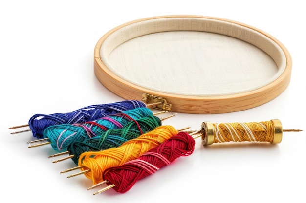 zbiór kolorowych nici